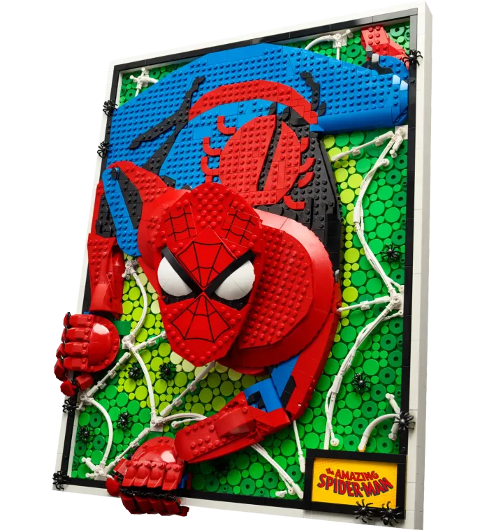 Lego Spider-man wall art